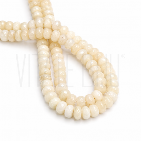 Contas de Jade Amarela Facetad...